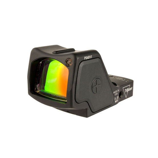 Trijicon RMR HD 3.25 MOA red dot with larger field of view.